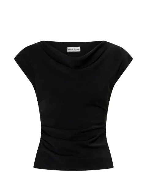 Anna Quan Bessette cowl-neck blouse