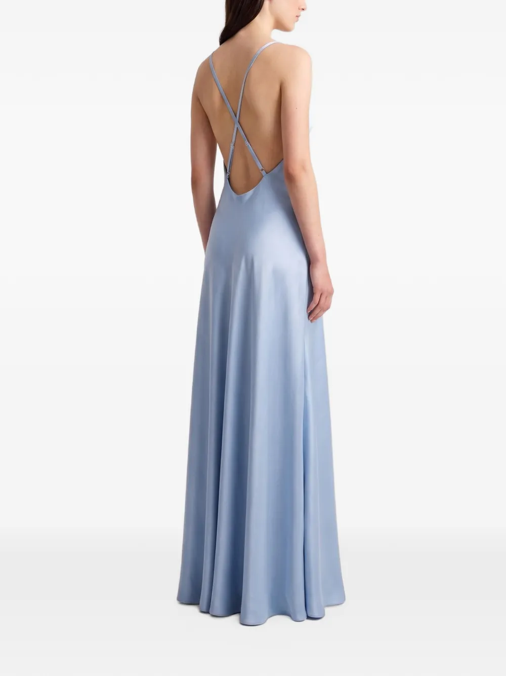 Anna Quan V-neck Posey maxi dress Blauw