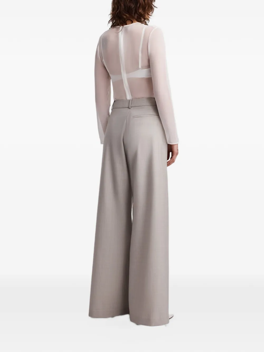 Anna Quan Weber pleated trousers Grijs