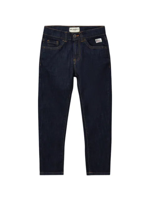 Roy Rogers Kids logo-patch straight-leg jeans