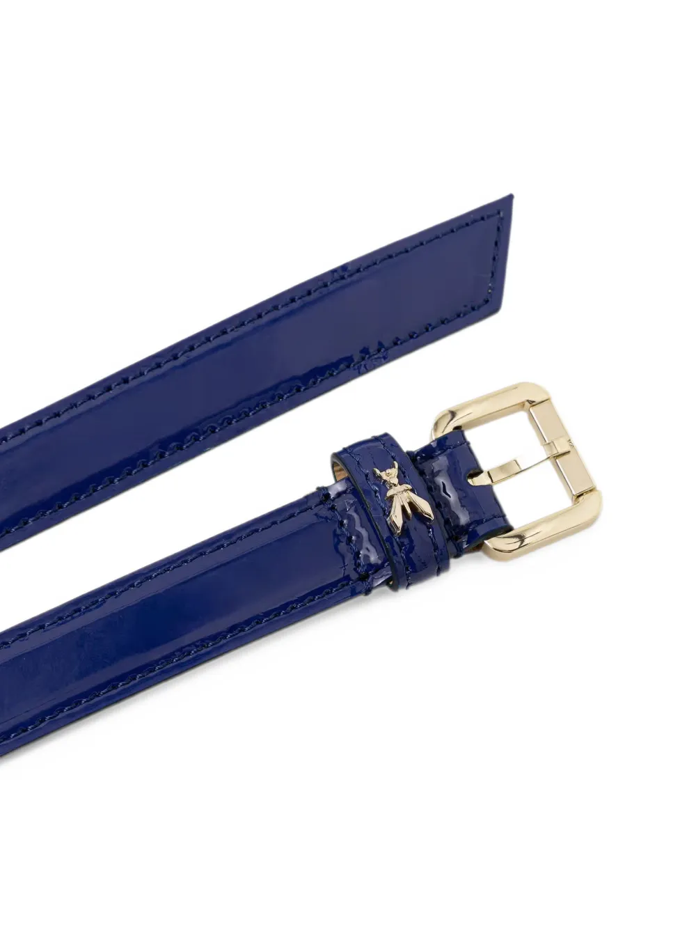 Patrizia Pepe Fly riem met gelakte afwerking Blauw