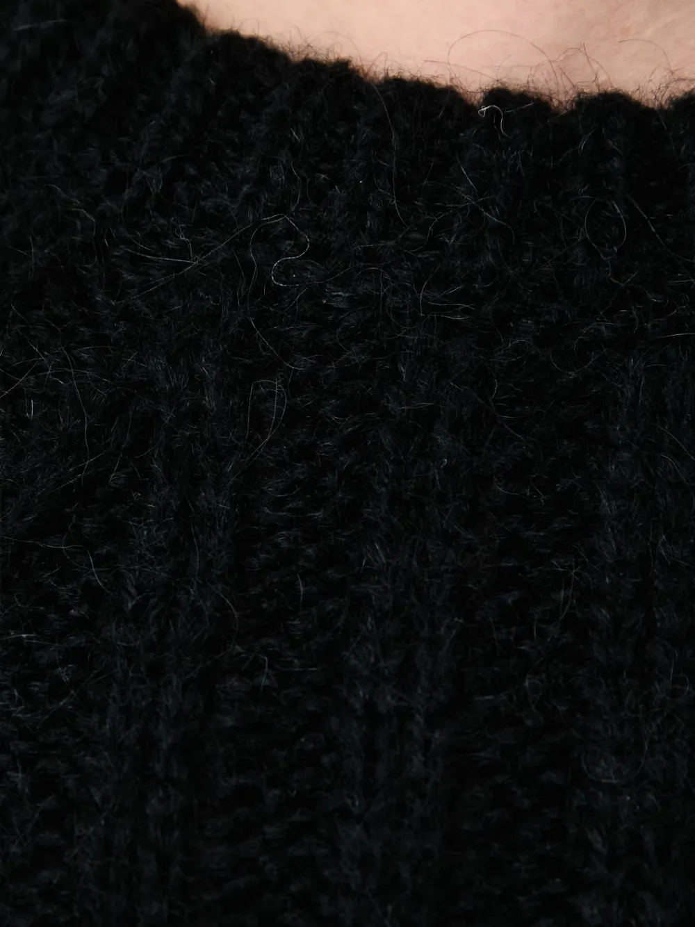 Patrizia Pepe fringed sweater Zwart
