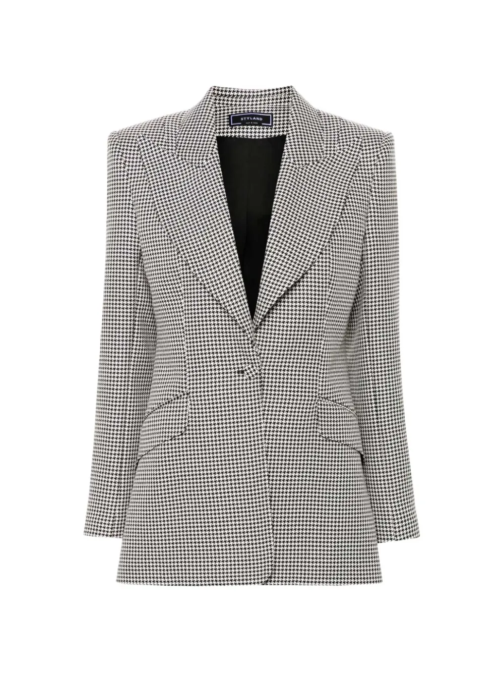 STYLAND Signature houndstooth blazer - Noir STYLAND Signature houndstooth blazer - Noir