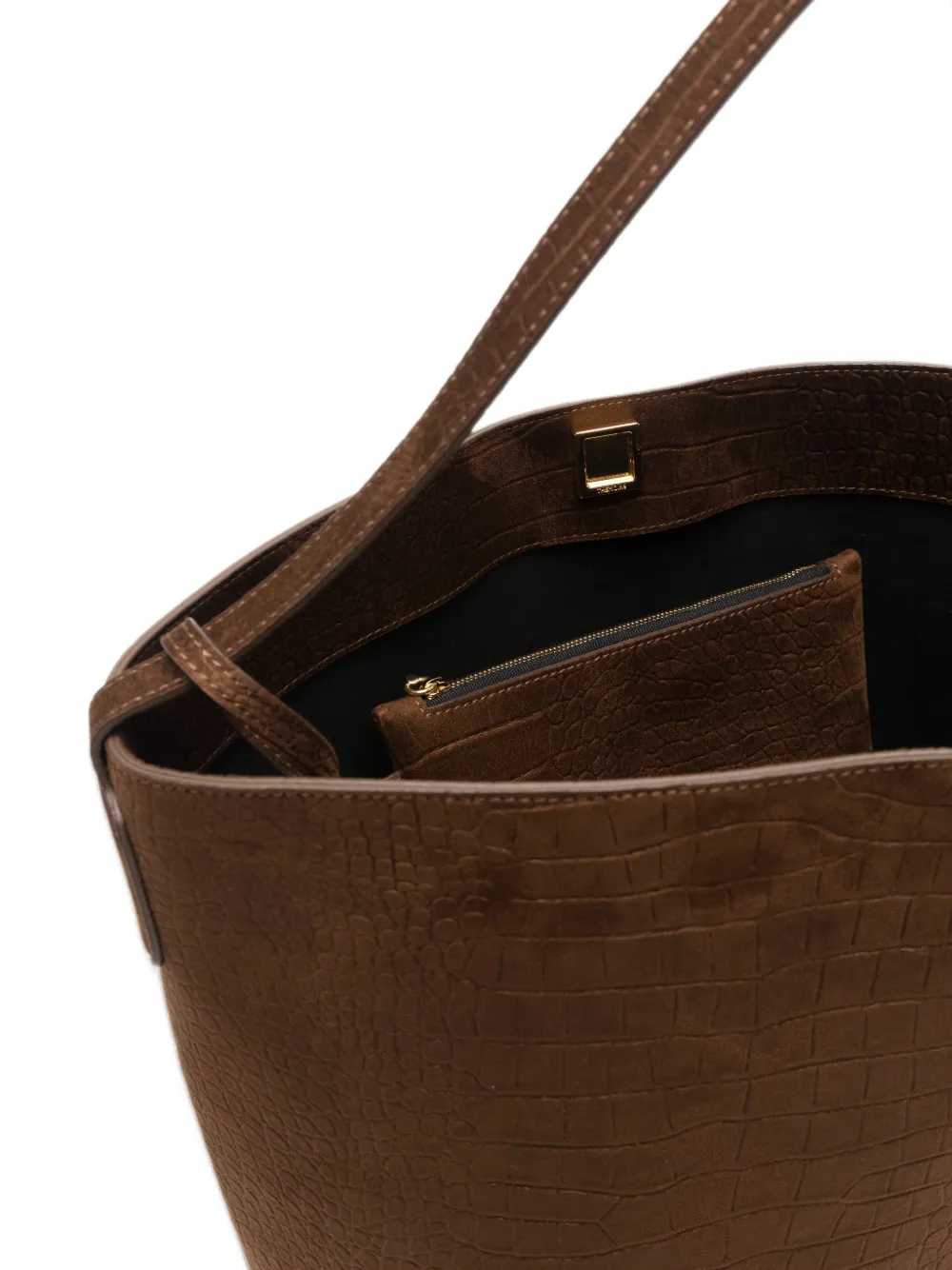 Themoirè Zoe tote bag Bruin