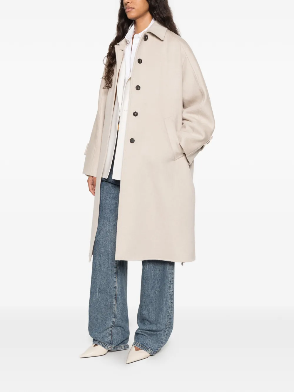 Max Mara button-up coat Beige