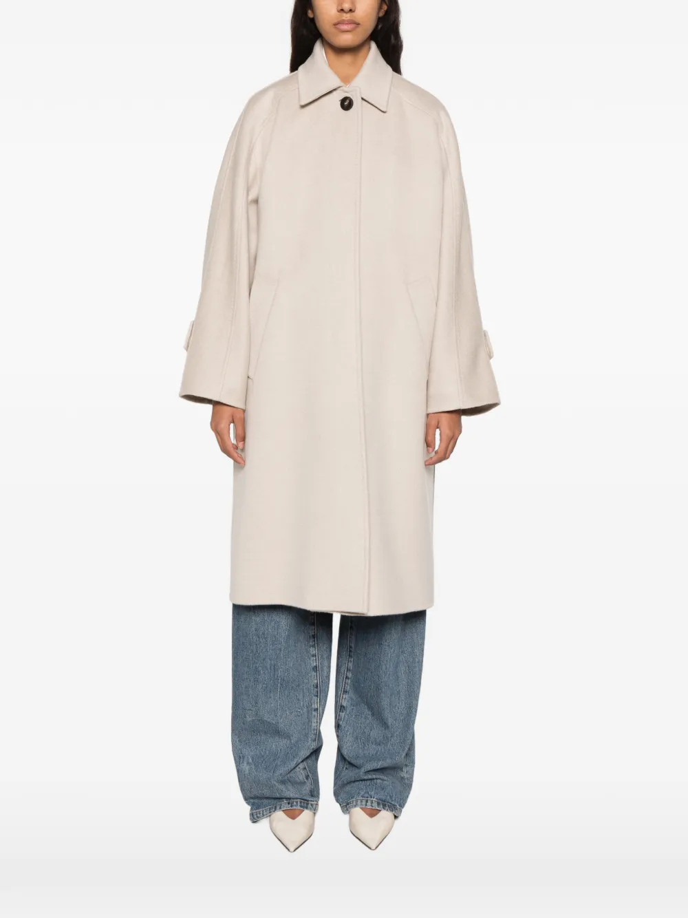 Max Mara button-up coat Beige
