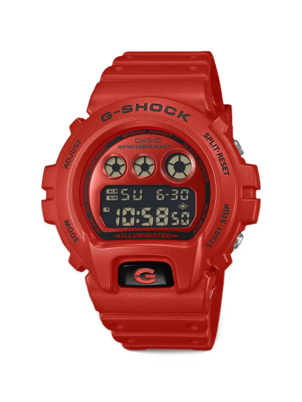 Casio 6900 G-Shock 53.2mm watch - Rosso