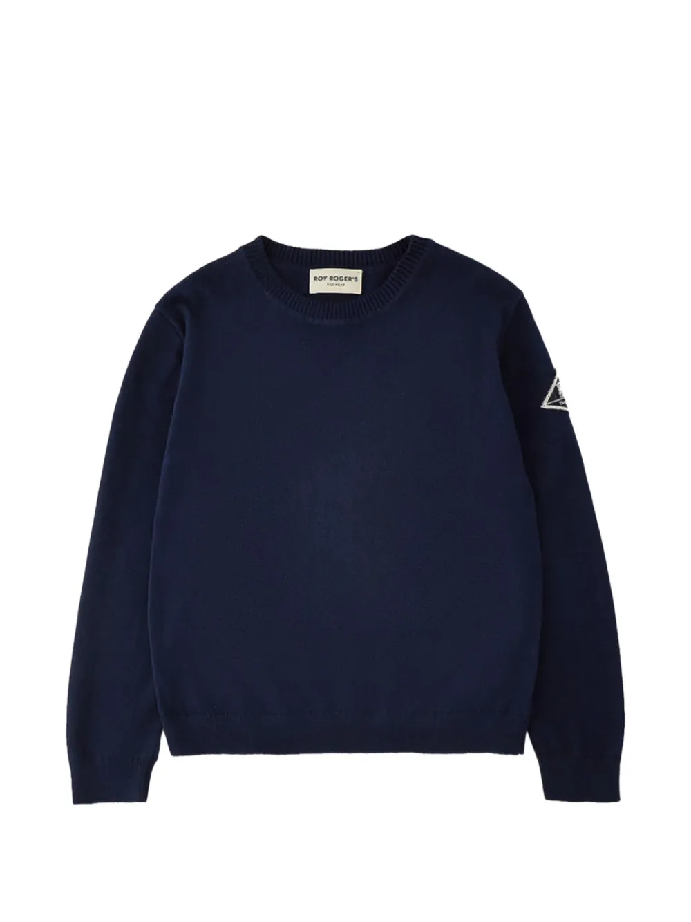 Roy Rogers Kids logo-patch cotton sweater Blauw