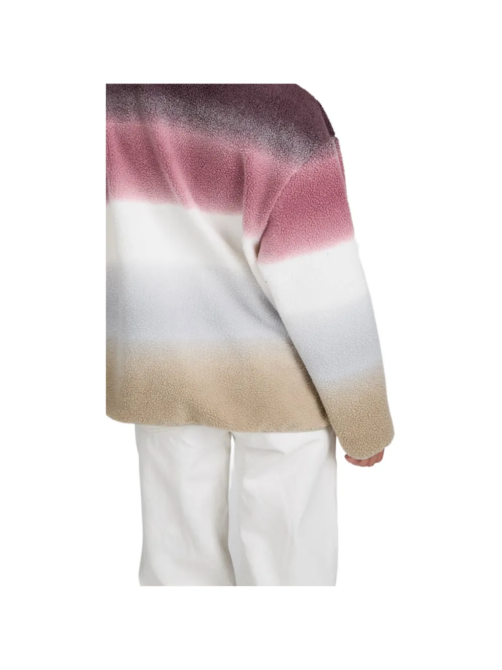 Brunotti Gonna fleece trui met berg-print Paars