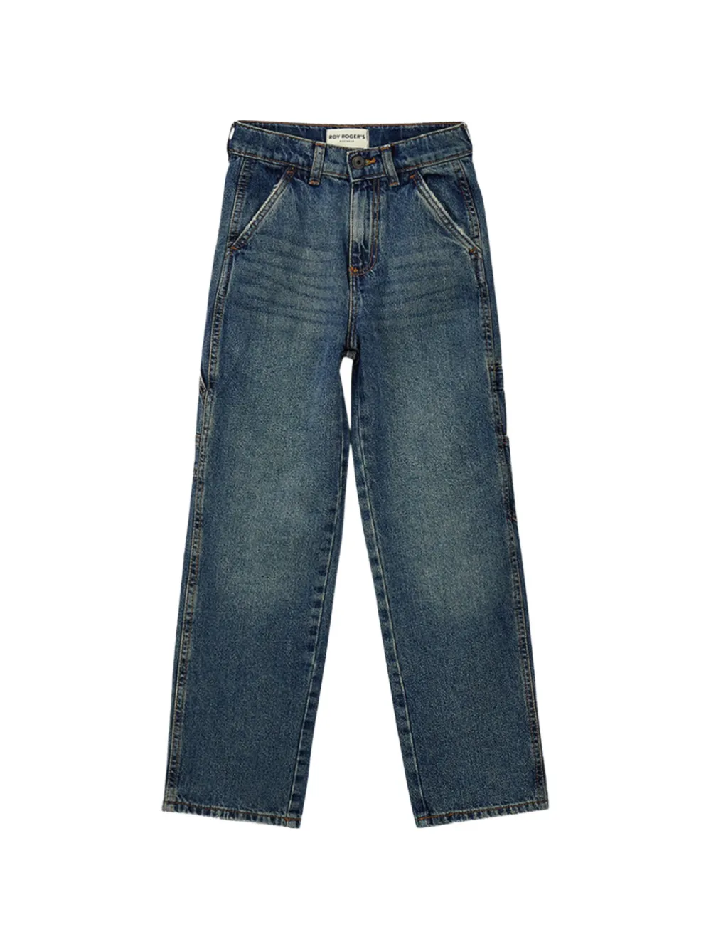 Roy Rogers Kids washed carpenter jeans - Blu