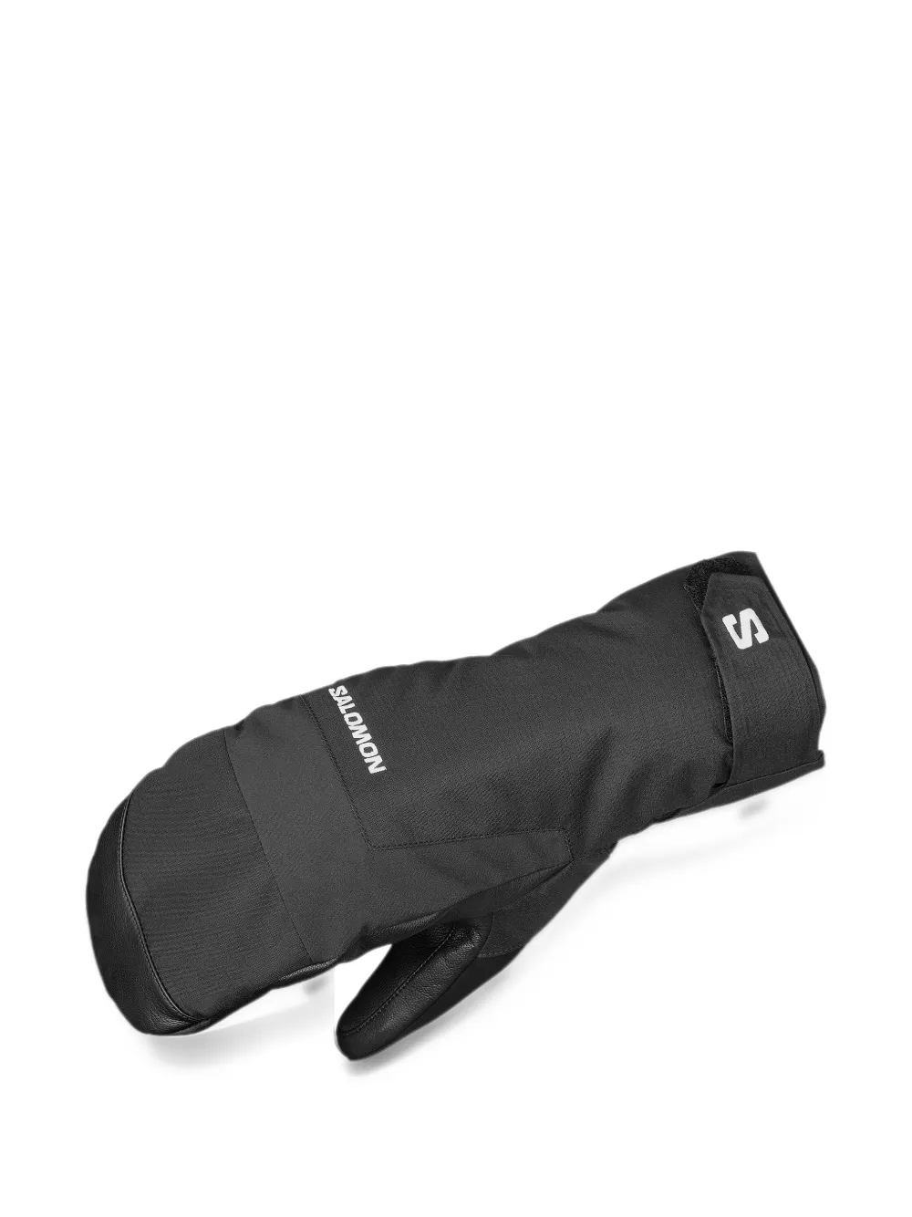 Salomon Force leather-palm mittens - Nero
