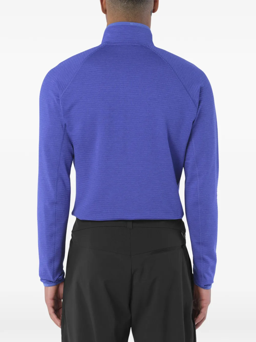 Salomon Essential Lightwarm half-zip midlayer Blauw