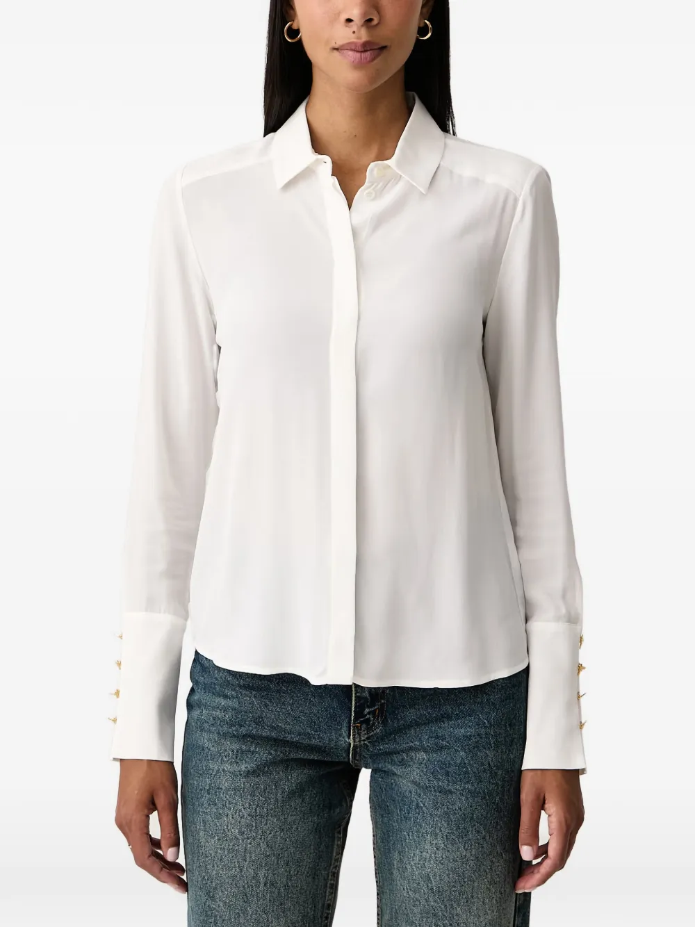 Patrizia Pepe long-sleeve shirt Wit