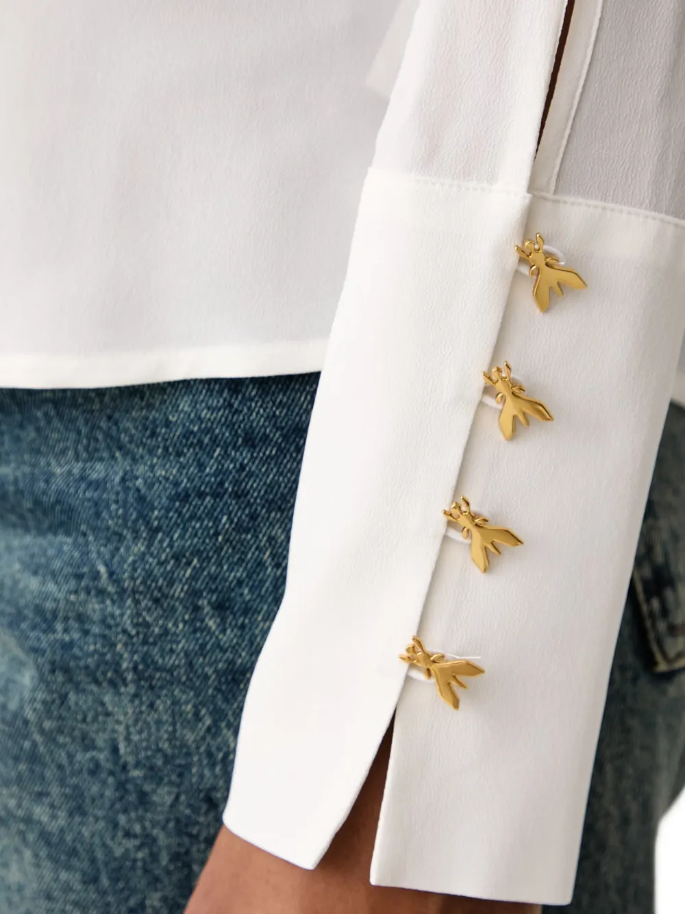 Patrizia Pepe long-sleeve shirt Wit