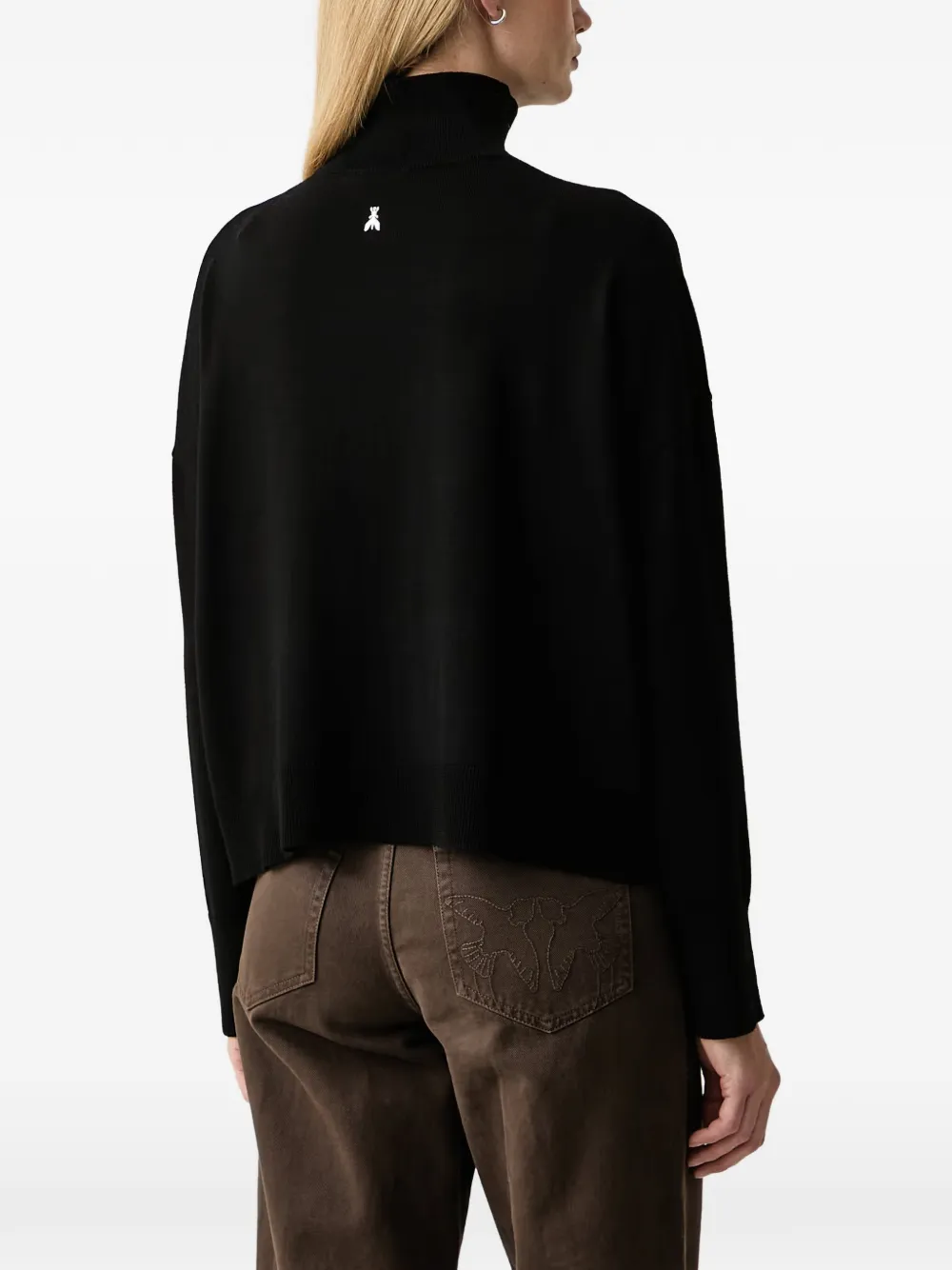 Patrizia Pepe high-neck sweater Zwart