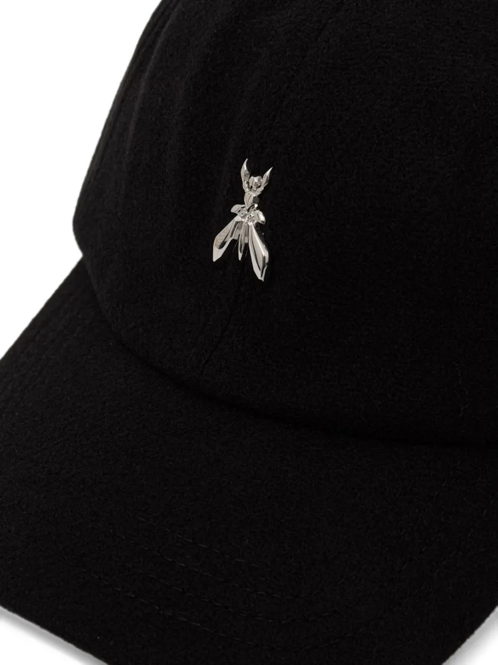 Patrizia Pepe Fly logo-plaque baseball cap Zwart