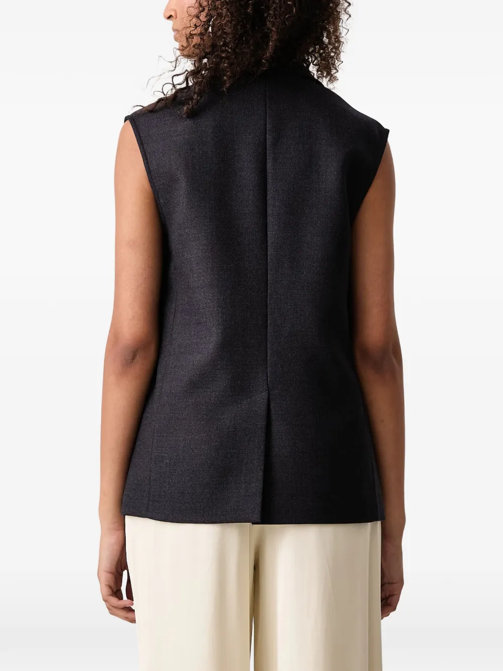 Paul & Shark Gilet met dubbele rij knopen Grijs