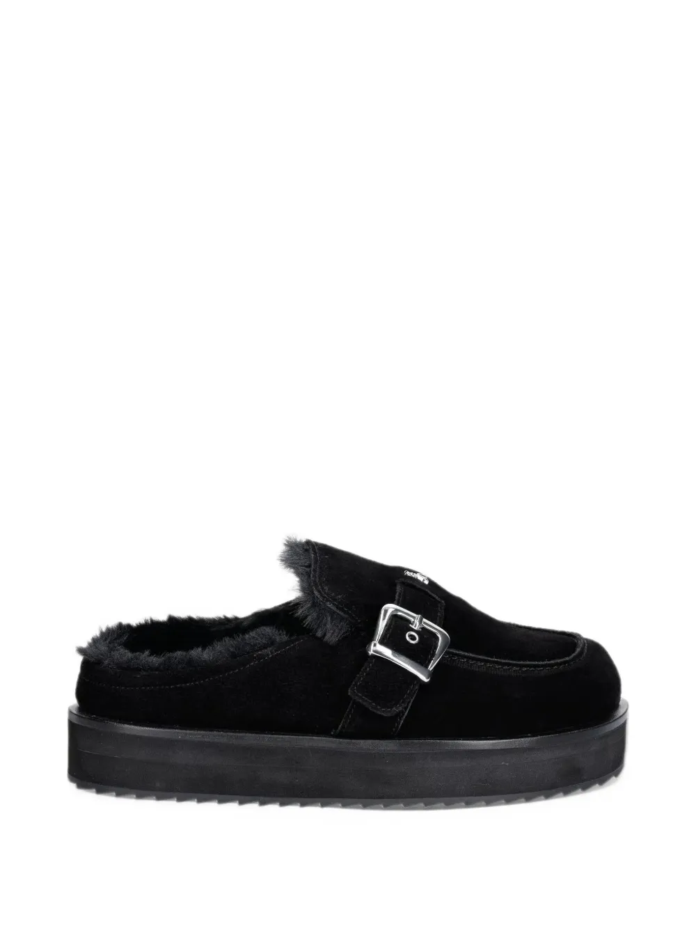 Patrizia Pepe buckle-fastening platform slippers - Nero