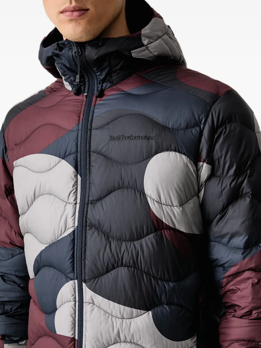 Peak Performance Gevoerd jack met capuchon Blauw