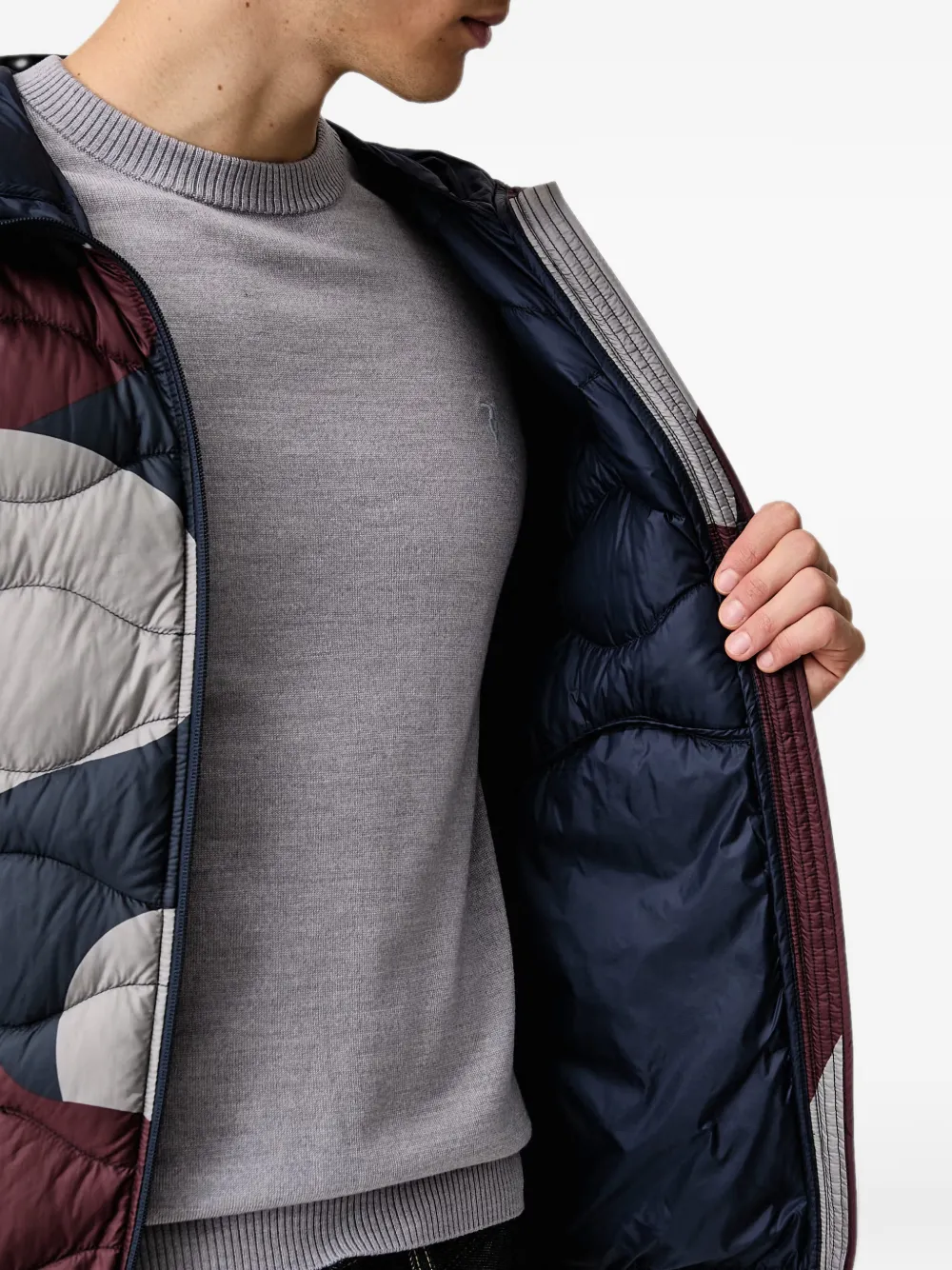 Peak Performance Gevoerd jack met capuchon Blauw