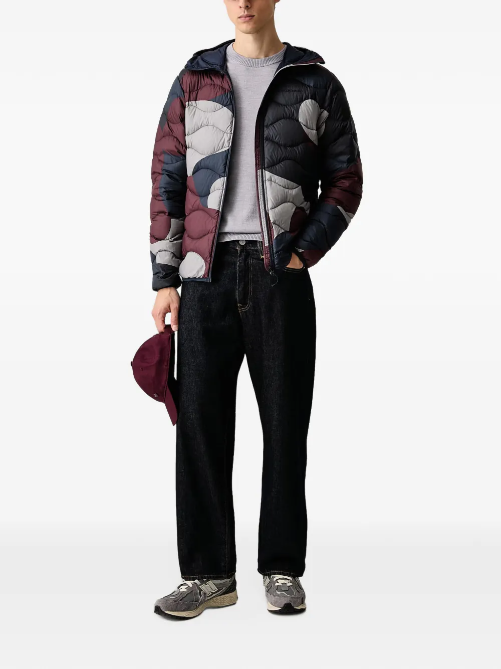 Peak Performance Gevoerd jack met capuchon Blauw