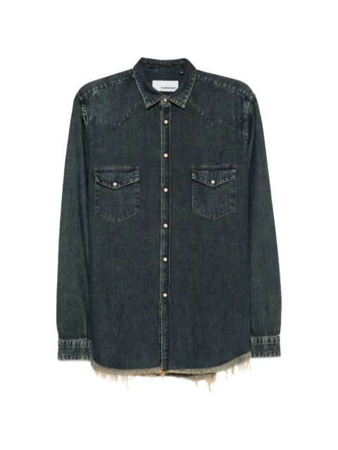 InLinum raw-cut shirt