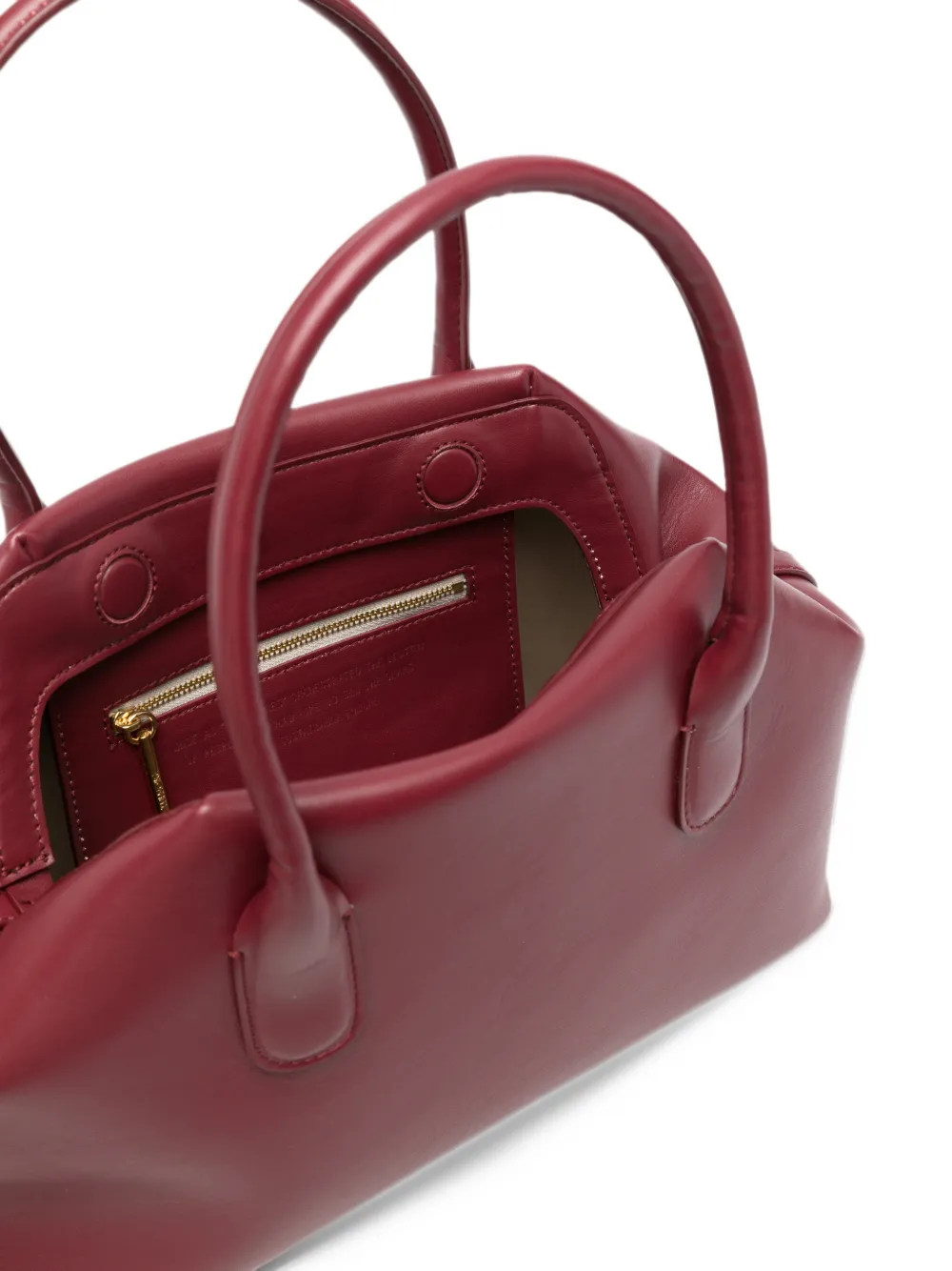 Themoirè Medium Talia ruched tote bag Rood