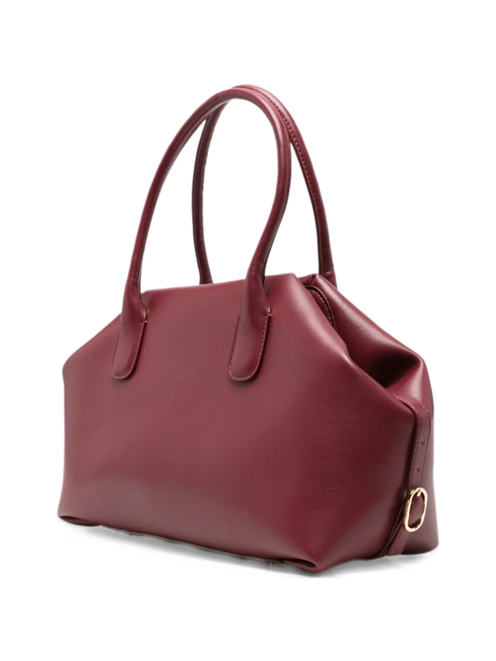Themoirè Medium Talia ruched tote bag Rood