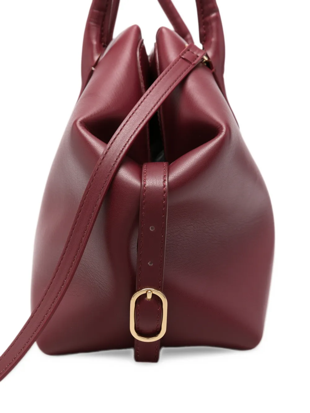 Themoirè Medium Talia ruched tote bag Rood