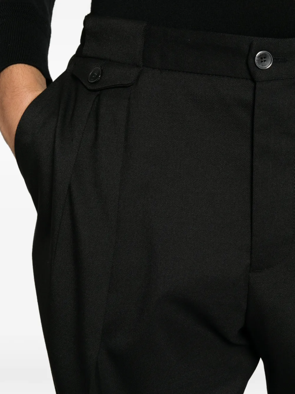 Briglia 1949 buttoned trousers Zwart