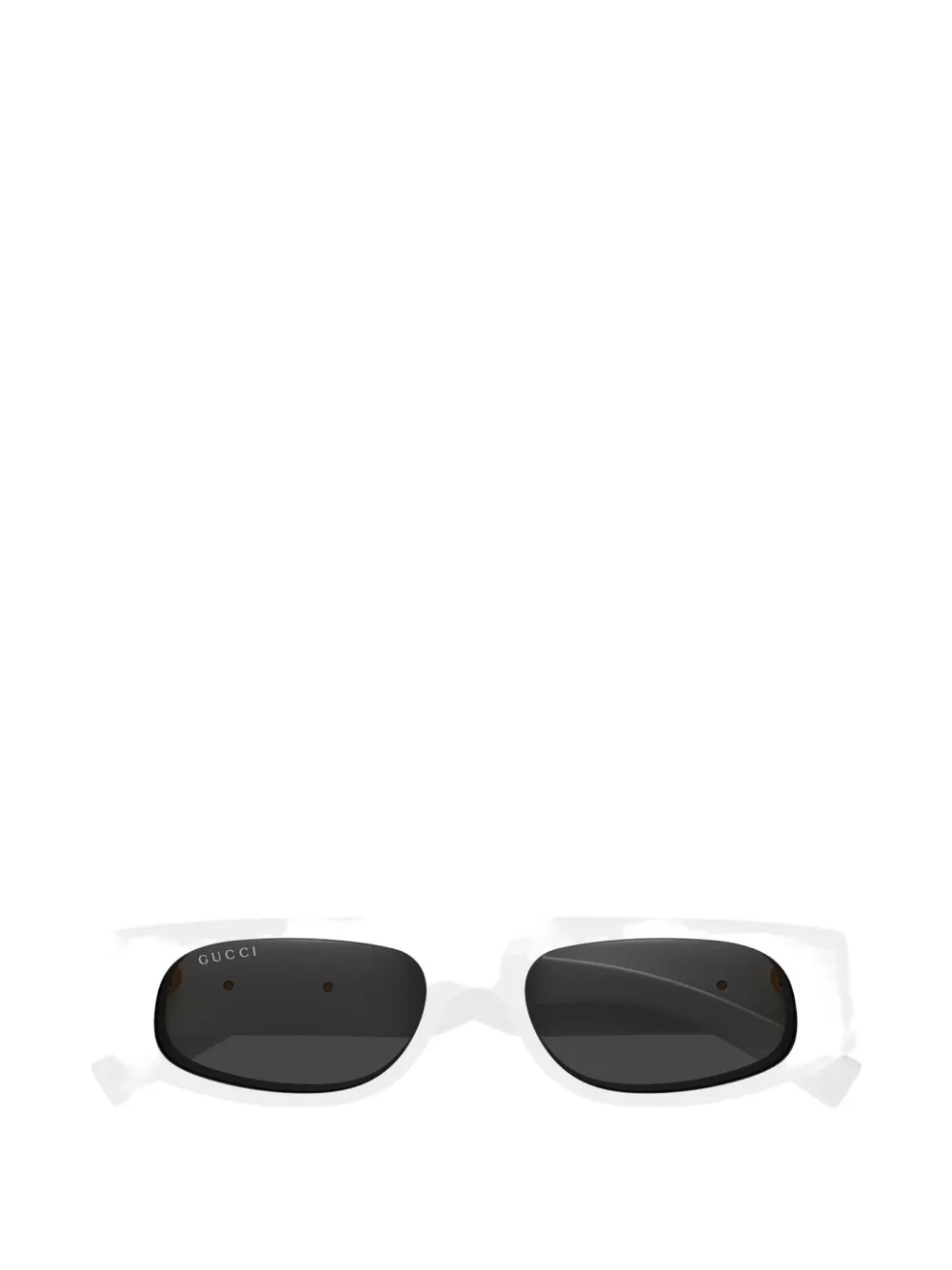 Gucci Eyewear Zonnebril met rechthoekig montuur Wit