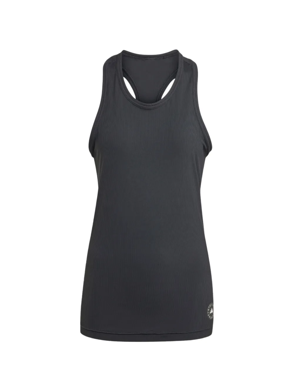 Adidas by Stella McCartney ribbed racerback tank top Zwart