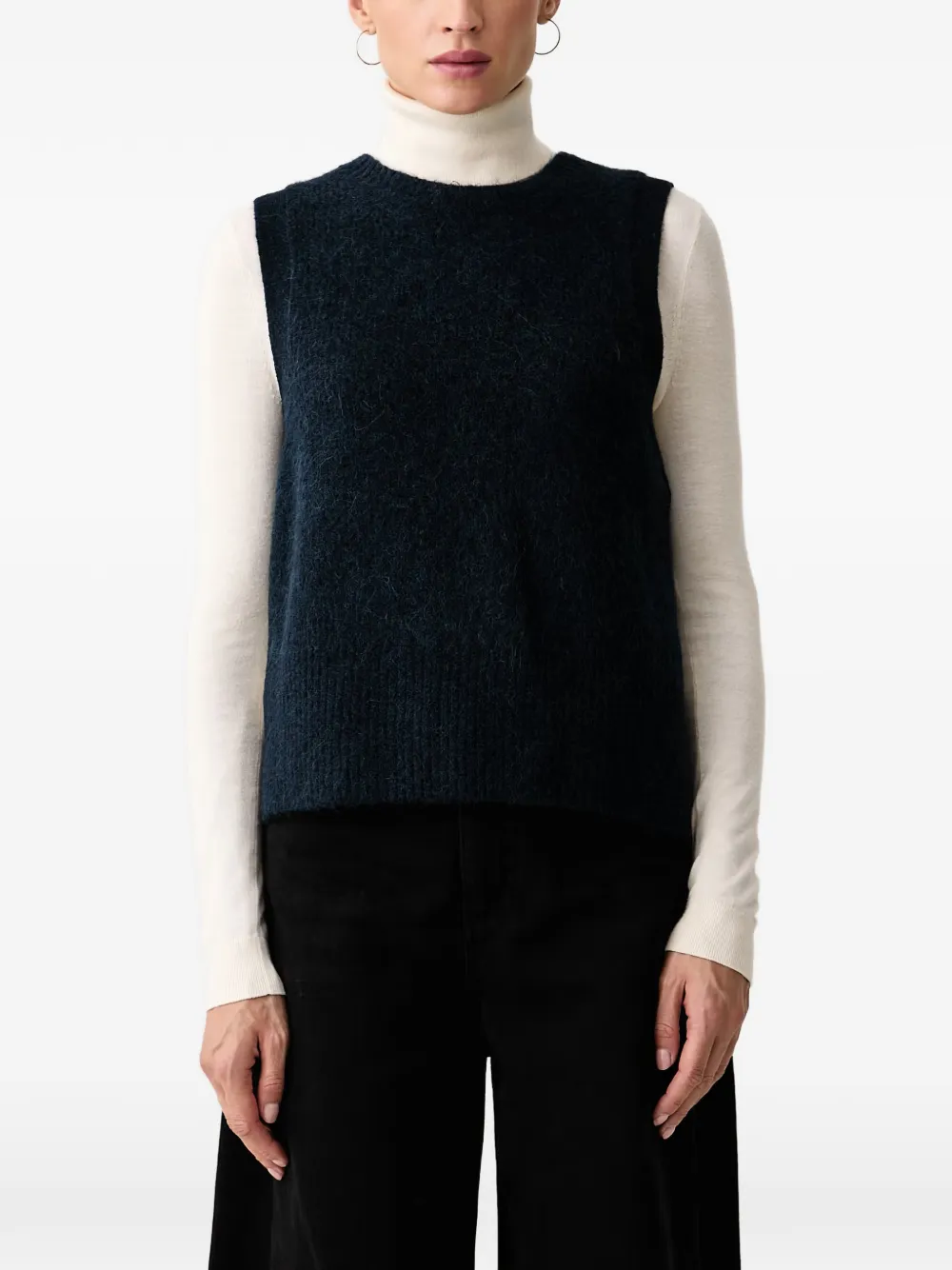 Mos Mosh MMThora side-tie knitted sweater vest - Blu