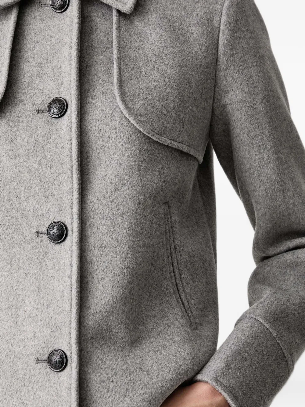 Morgan Button-up jack met kraag Grijs