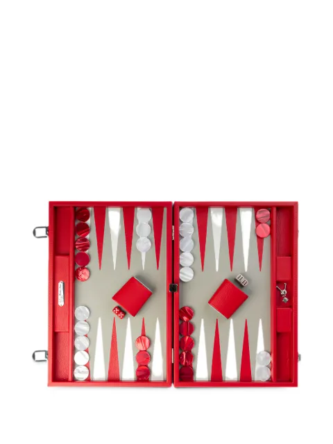 Hector Saxe Baptiste leather backgammon set
