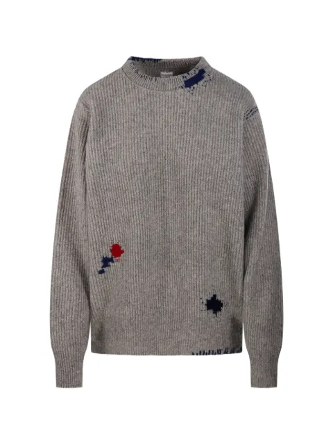 Kuro distressed ribbed-knit sweater