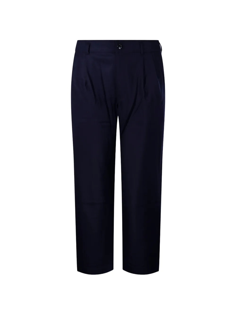 Comme Des Garçons Shirt pleated straight-leg trousers Blauw