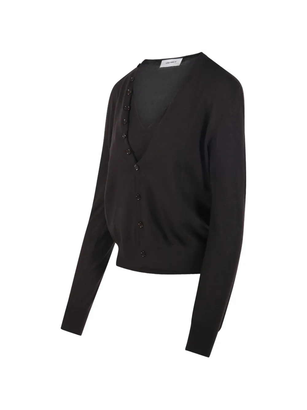Lisa Yang button-up V-neck cardigan Bruin