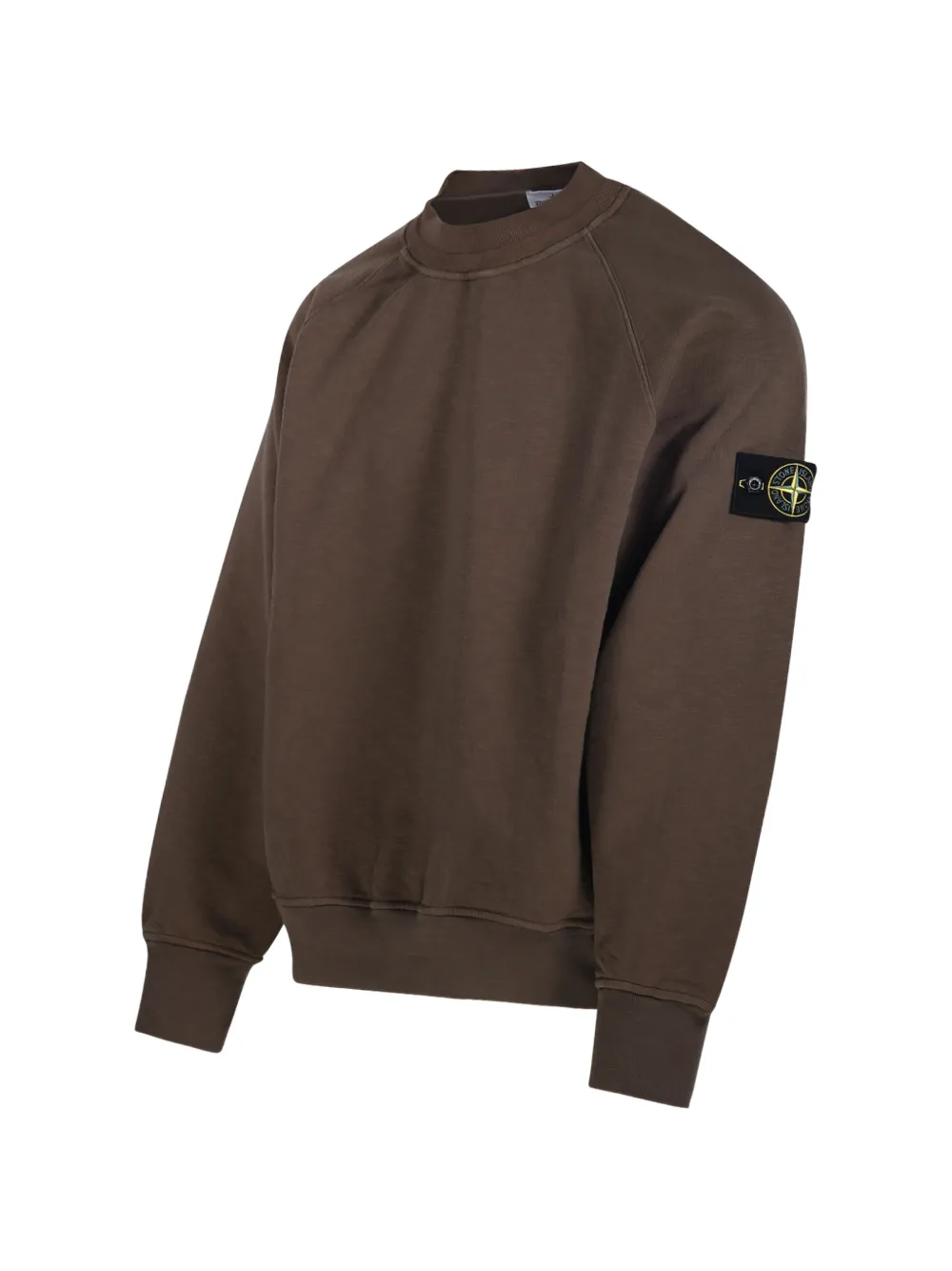 Stone Island 6100053 tubular cotton fleece sweatshirt Bruin