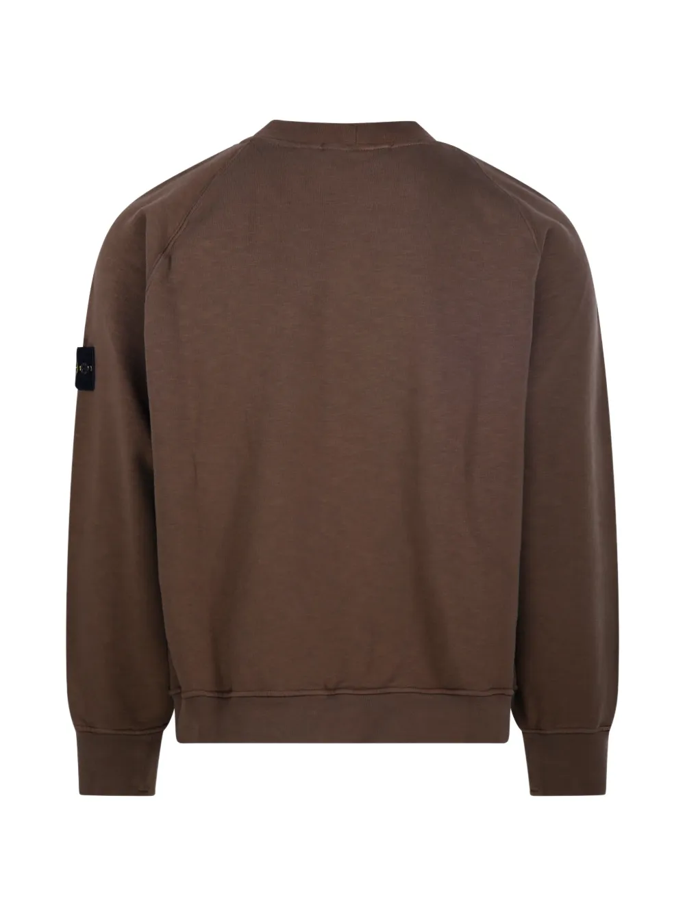 Stone Island 6100053 tubular cotton fleece sweatshirt Bruin