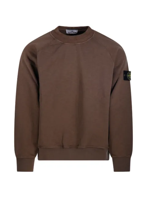 Stone Island 6100053 tubular cotton fleece sweatshirt