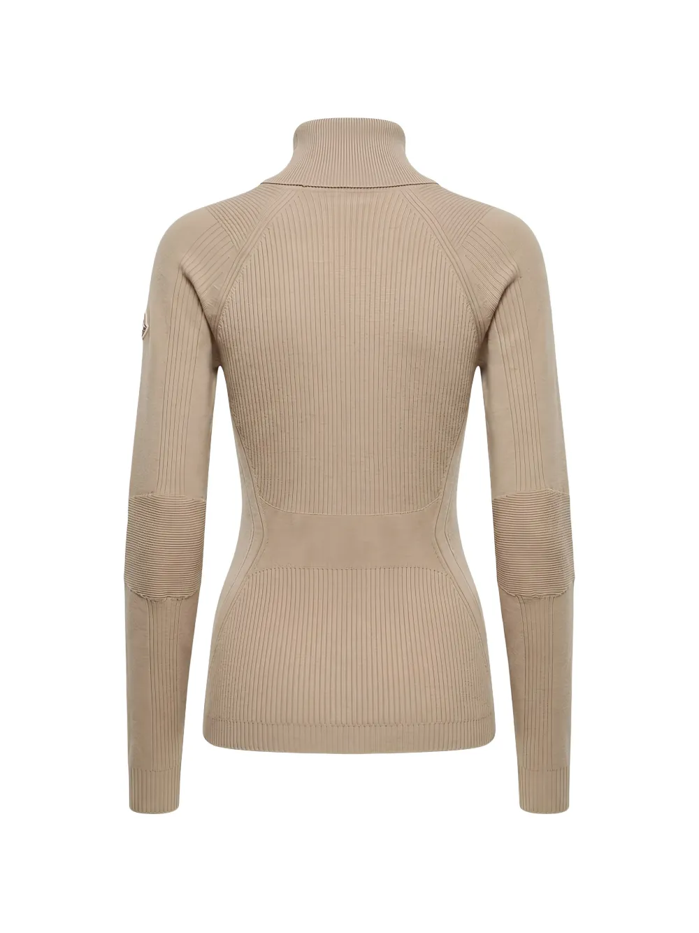 Moncler Grenoble ribbed-knit roll-neck sweater Beige
