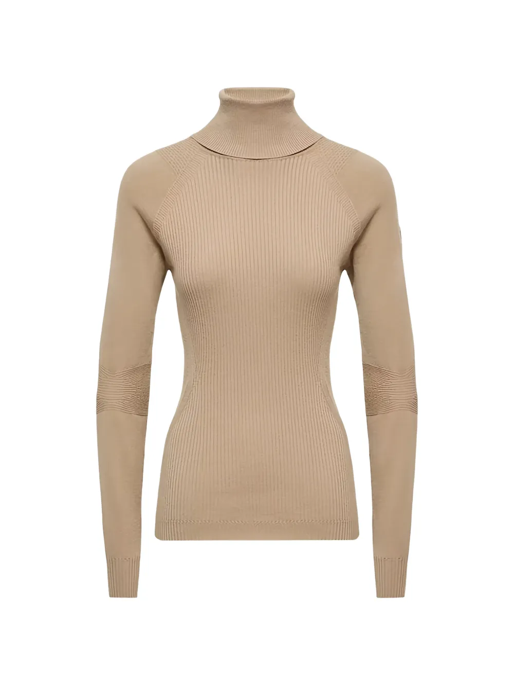 Moncler Grenoble ribbed-knit roll-neck sweater Beige