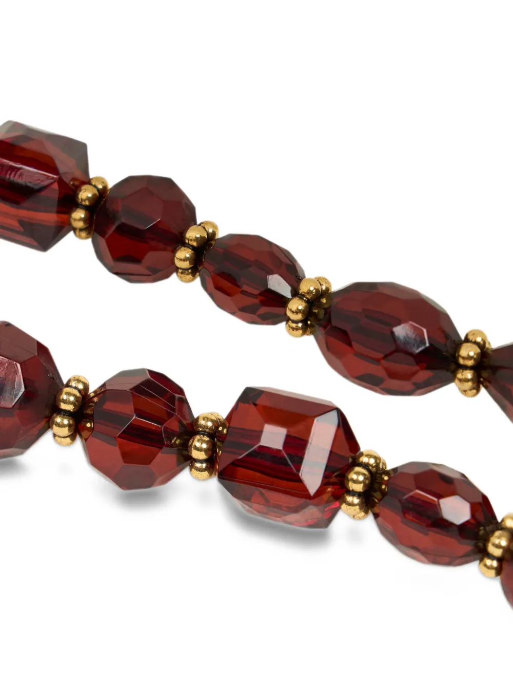 ETRO bag handle with faceted-stones Rood