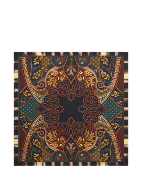 ETRO Seidentwill-Schal mit Damast-Motiv