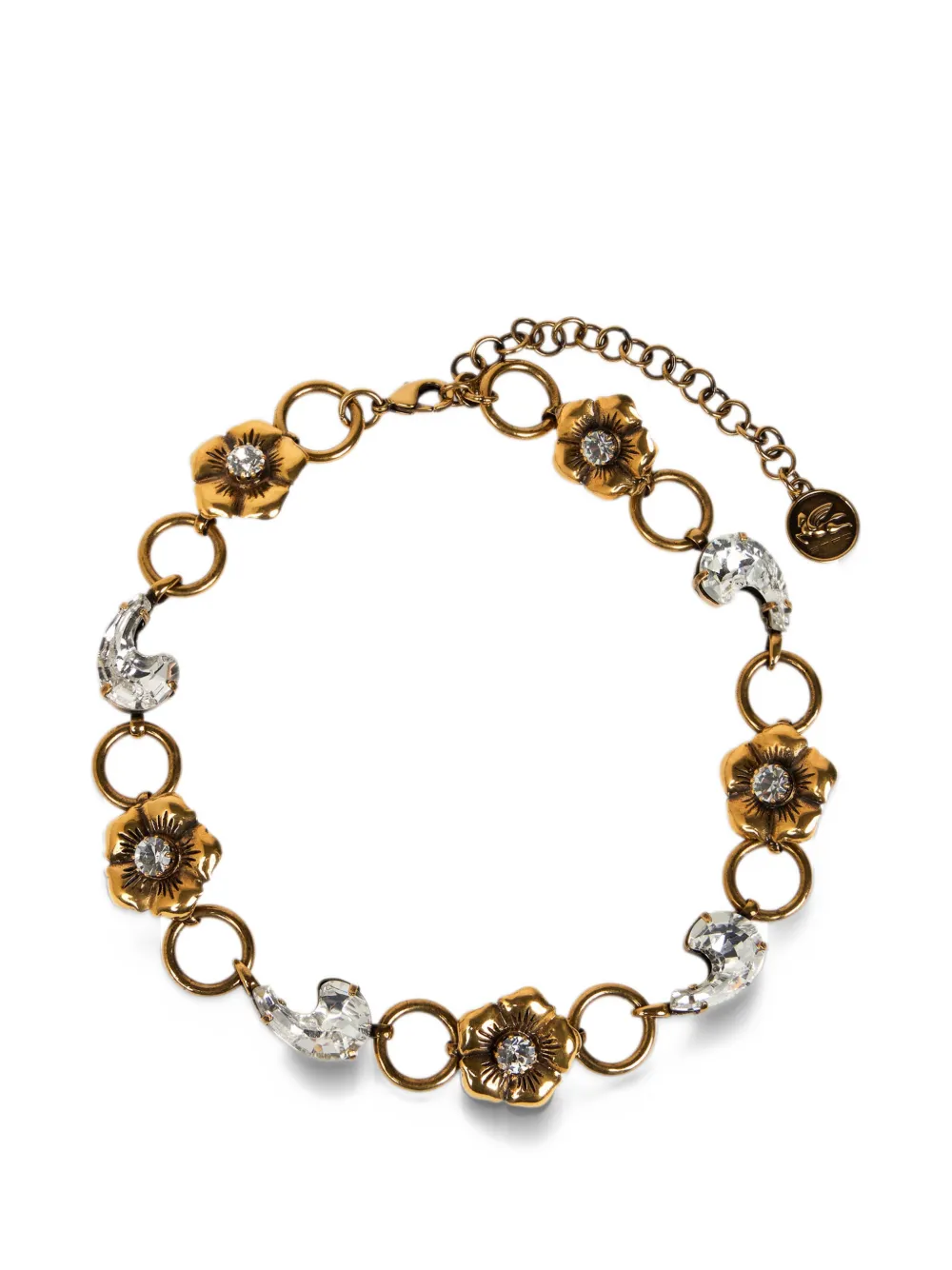 ETRO Paisley and flower necklace - Oro