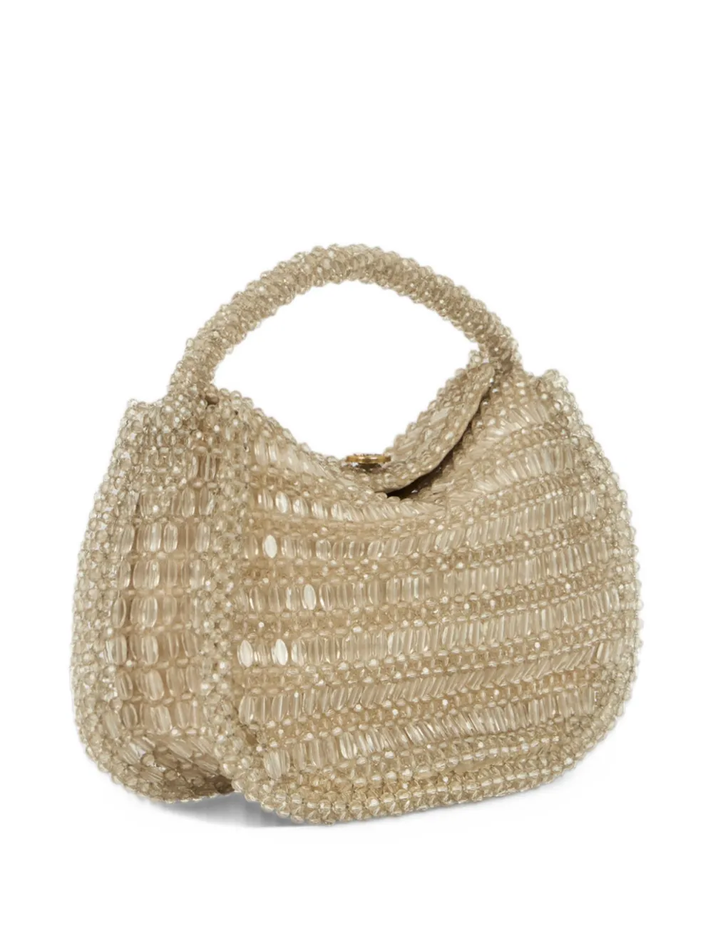 ETRO Small Pony bag with embroidered beads Beige