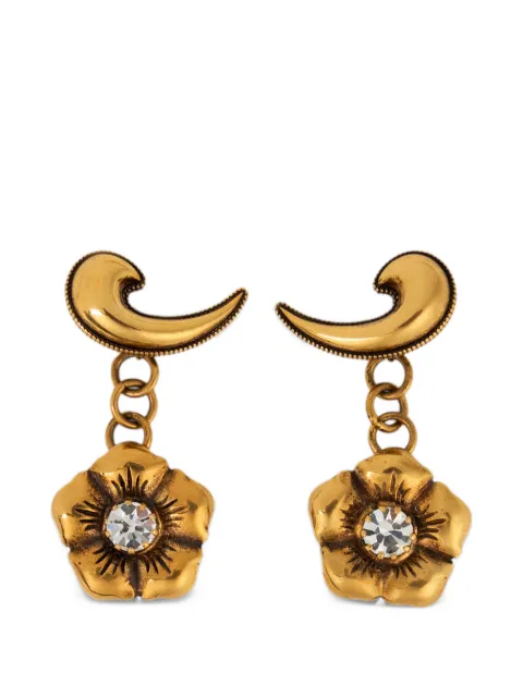 ETRO earrings with paisley and crystals