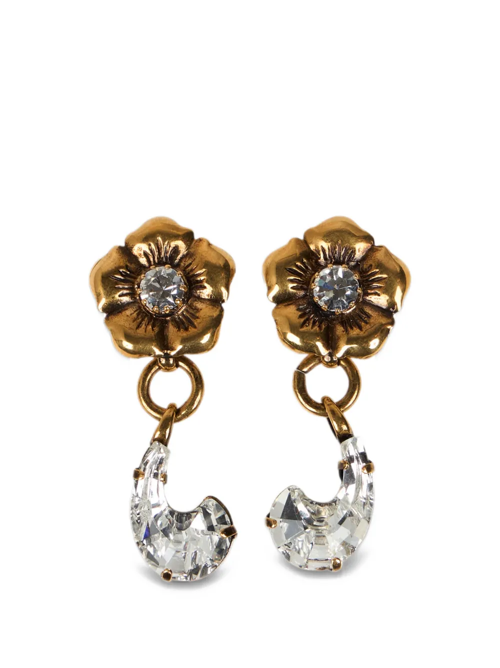 ETRO drop earrings with paisley and flower - Oro
