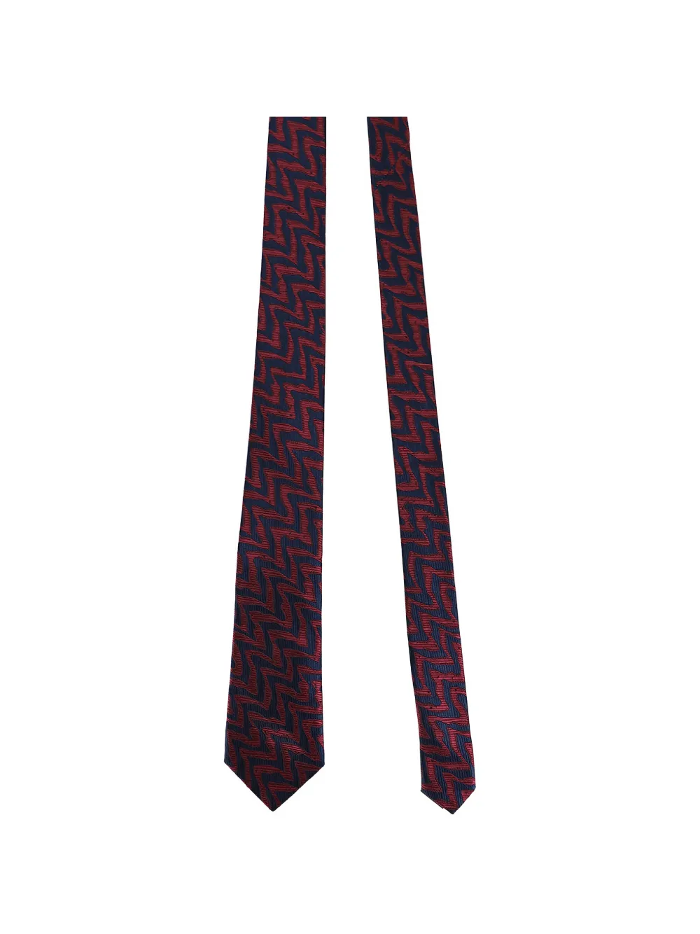 Missoni Zigzag silk tie - Blu
